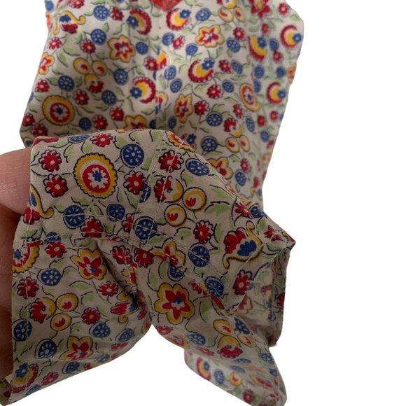 Vintage Floral Print Heart Bib Romper 12-18 Months - Picture 5 of 9